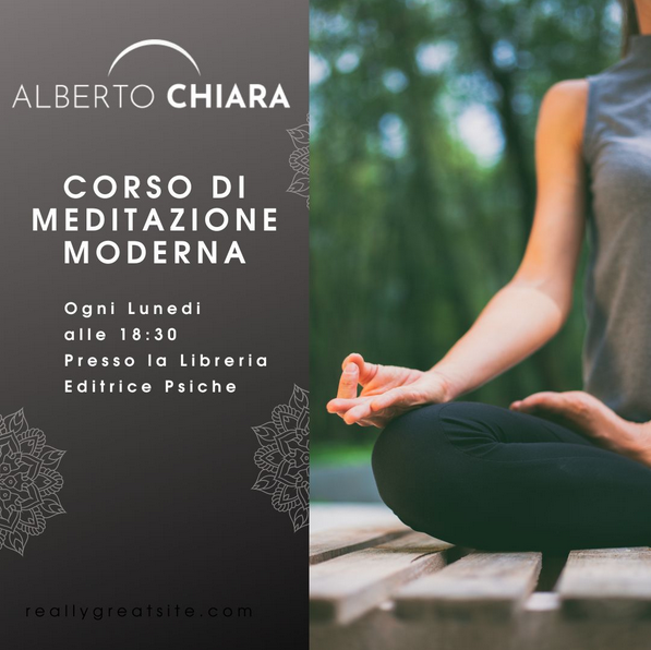 ogni lunedì incontri di meditazione moderna