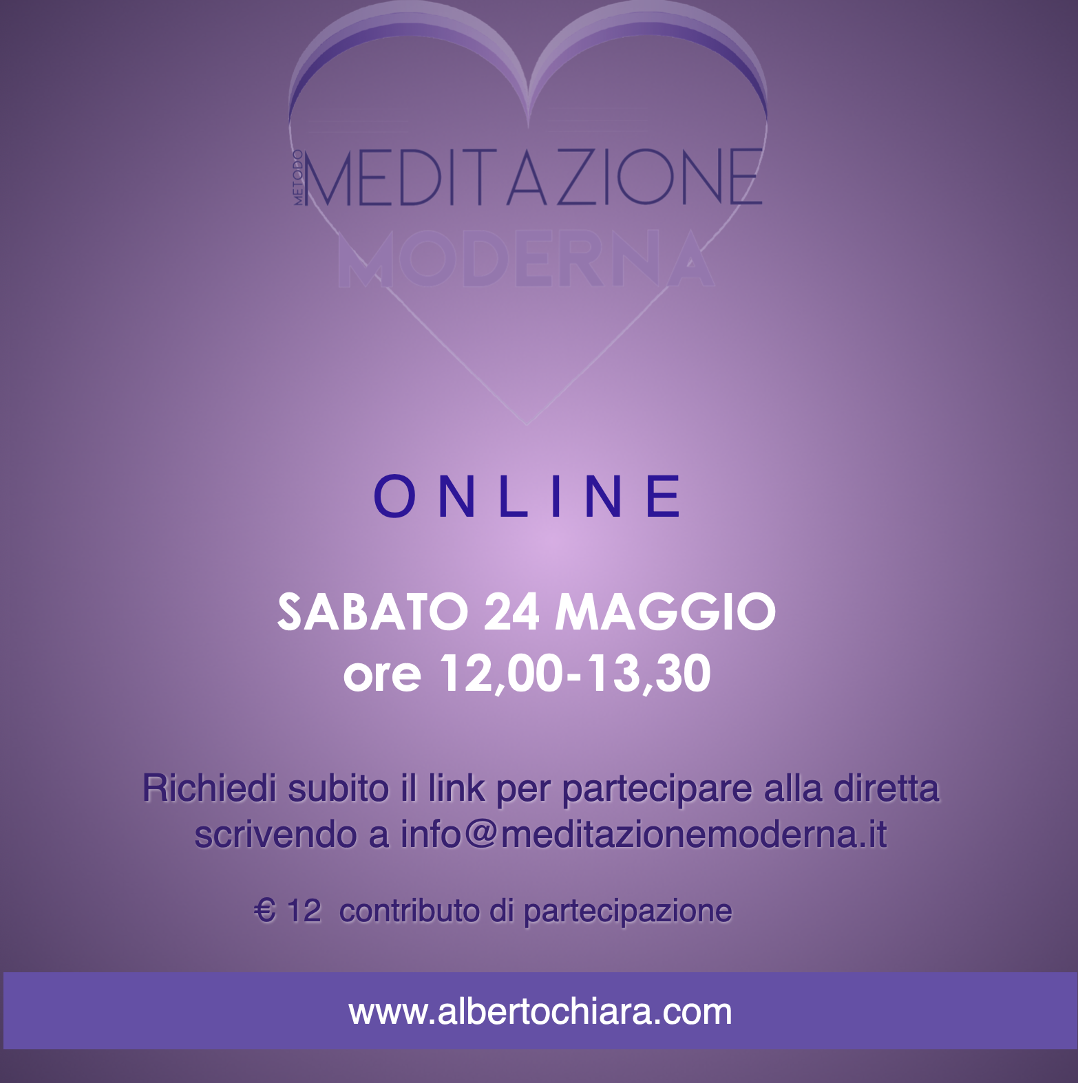 Incontro ONLINE di Meditazione Moderna